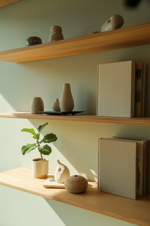 Shelves with room to breathe